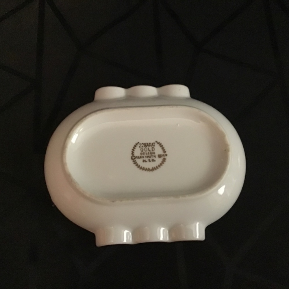 Vintage Indianapolis Motor 500 Speedway Ashtray 22K gold design Parksmith - Picture 4 of 10